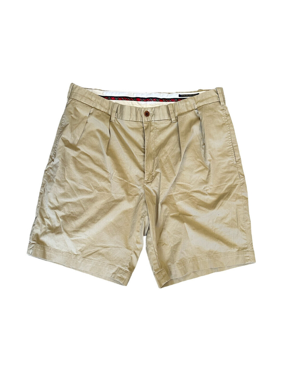 Polo Golf Ralph Lauren Men Size 36 Fairway Tan Khaki Shorts Crest Emblem Twill